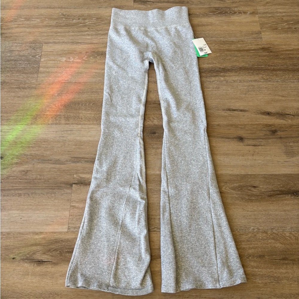Gray Flared Leggings